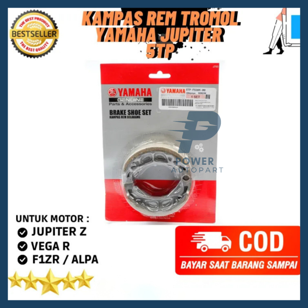 ORI KAMPAS REM TROMOL BELAKANG JUPITER Z, VEGA R, F1ZR / ALPA KUALITAS ORIGINAL - 5TP