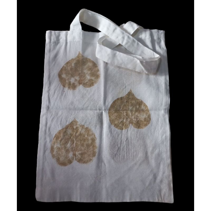 totebag ecoprint pounding bahan belacu