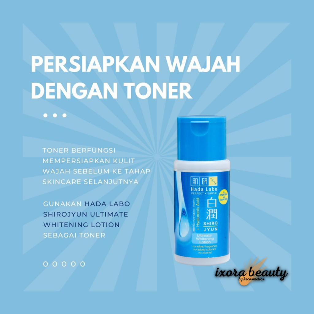 Hada labo Shirojyun Whitening Lotion toner wajah 100ml