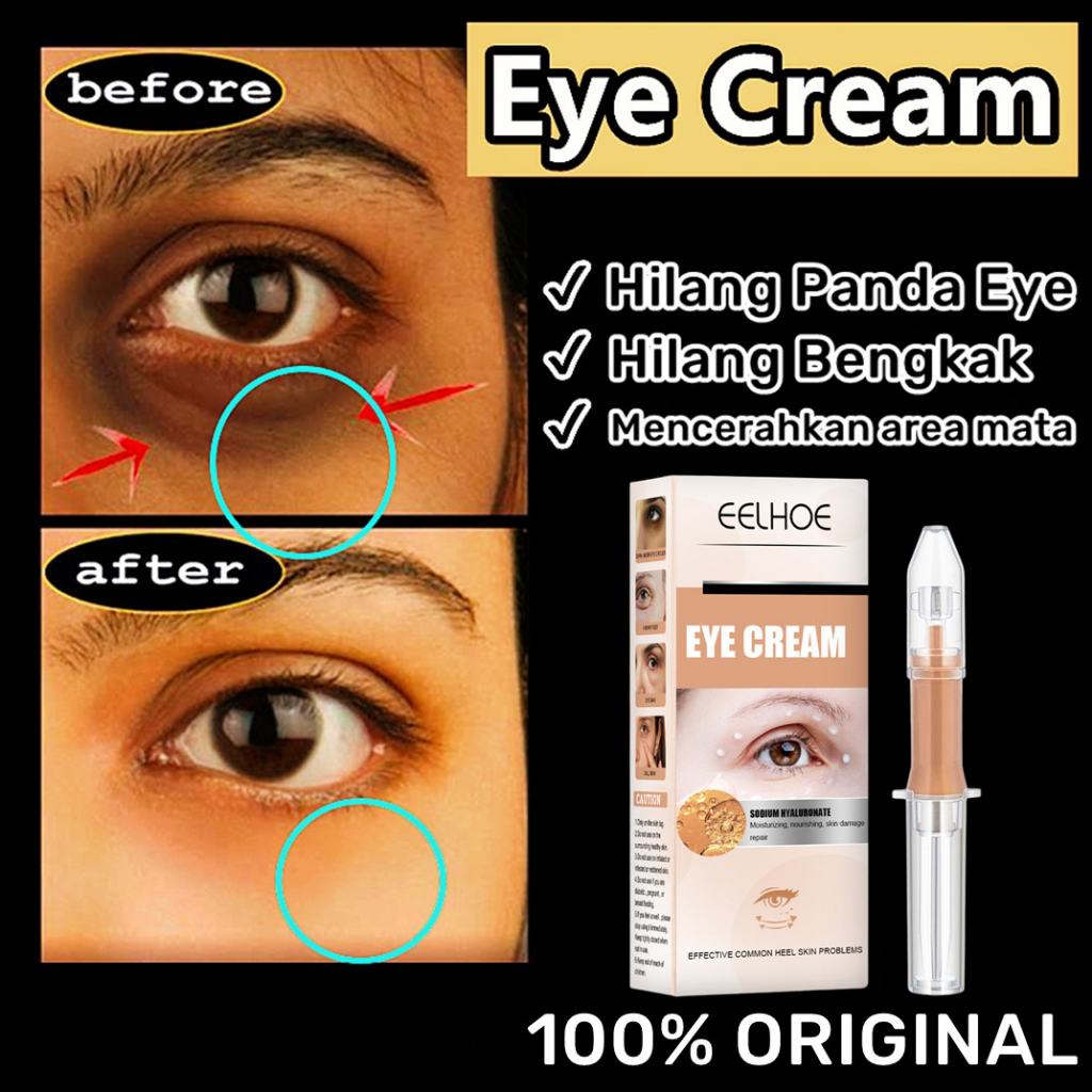 Krim Mata Anti Kerut Eye Cream Menghilangkan Lingkaran Hitam Dankantung Mata Krim Mata Anti Penuaan 16gr Untuk Kerut Mata,Kusam,Serum Mata