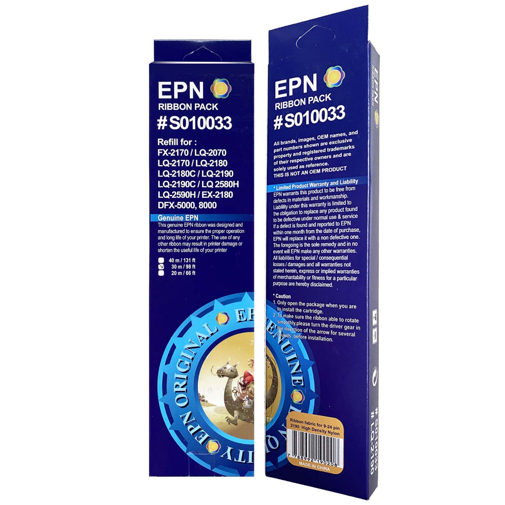 Pita Refill 2180 / 2190 EPN Ribbon Pack Compatible Epson LQ 2070 2080 2170 2180 2190 SO 10031 Beli 6 Gratis Post it 3M