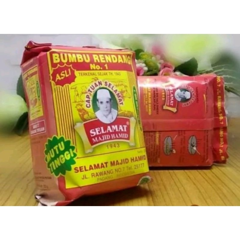 

Bumbu Rendang Padang Asli 250gr / Bumbu lauk rendang / Bumbu Giling Rendang / Bumbu Rendang kering / Rendang instan