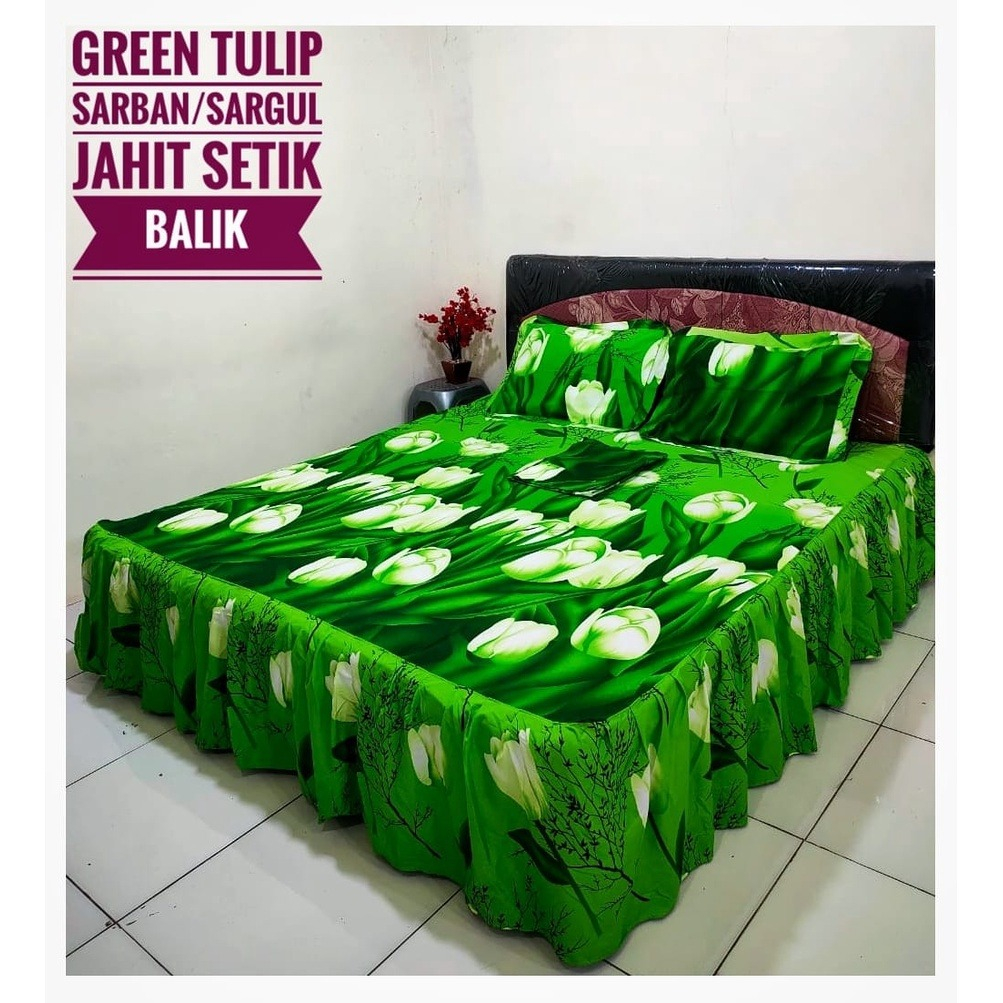 Sprei Rumbai Motif Rainbouw Ukuran 180x200 Free Sarung Bantal Sarung Guling