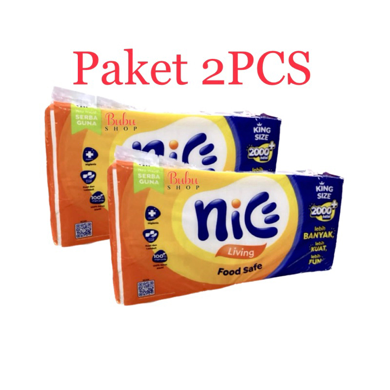 PAKET 2PCS TISU NICE 2000helai/1KG (2pcs)