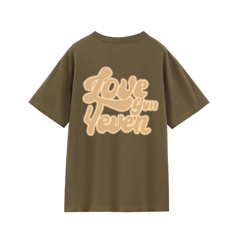 Baju Kaos Wanita Lengan Pendek Warna Brown/T-shirts Import/Baju Cewe Oversize (realpict)