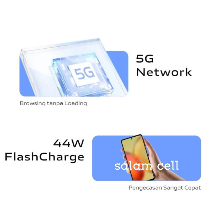 Vivo Y36 5G RAM 8+8/256GB 44W FlashCharge+5000mAh, NFC Garansi Resmi