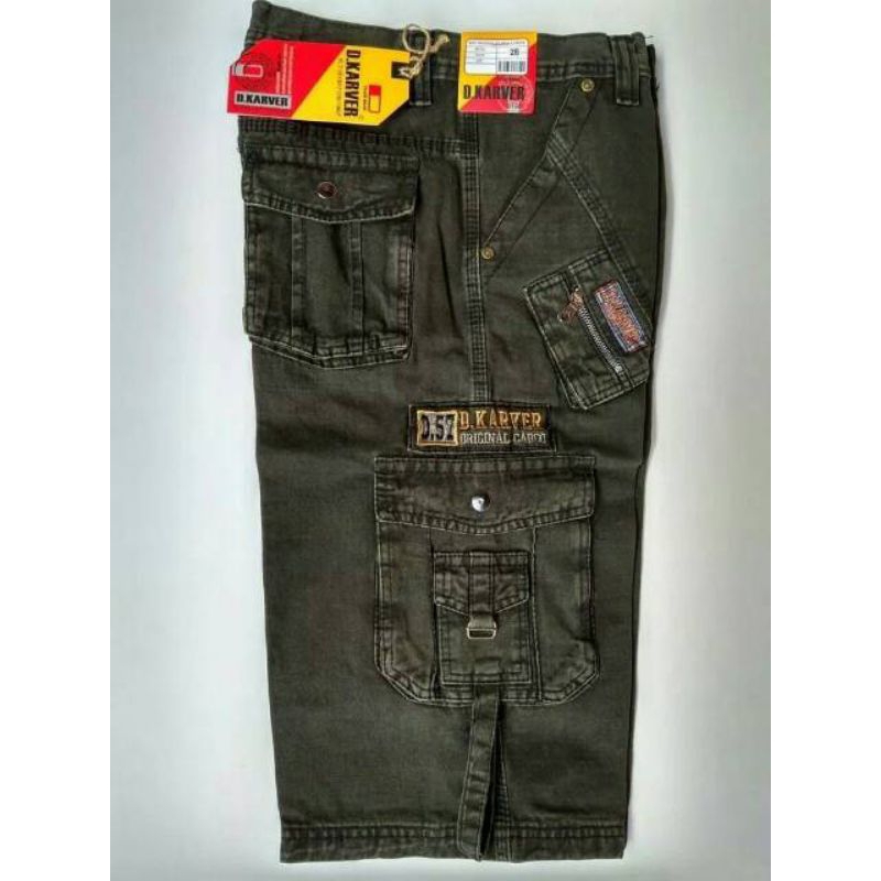 [BAYAR DI TEMPAT/COD] Celana Cargo Pendek Pria D.KARVER Kargo Tactical Army Loreng Murah Celana Gunu