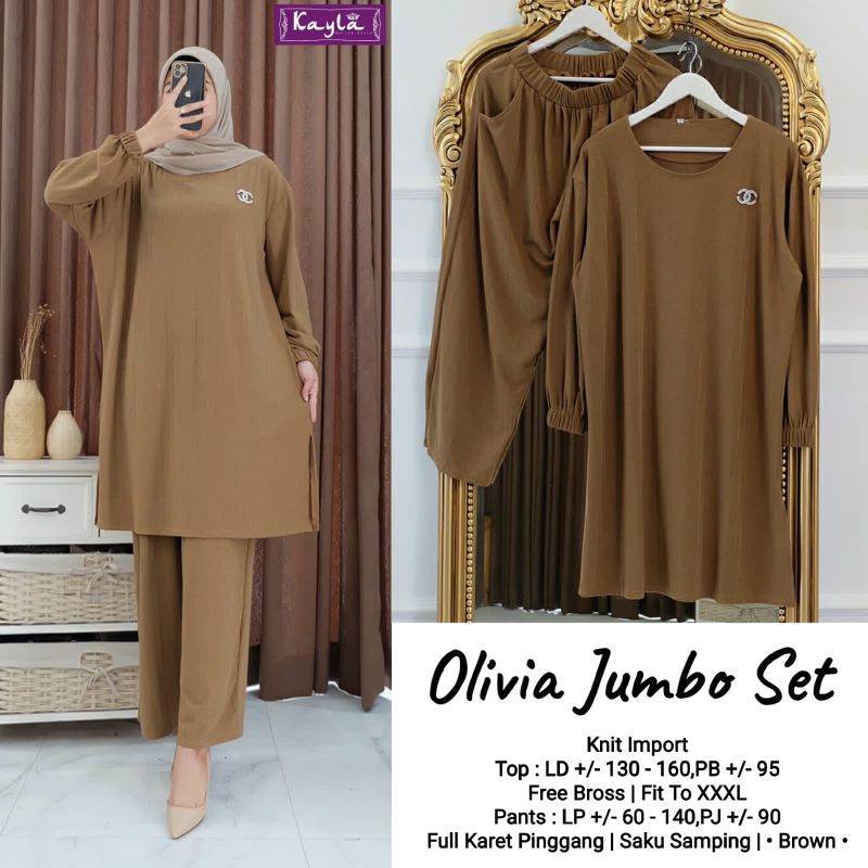 (NEW)SETELAN WANITA OOTD/'MISCA/WILONA/ACHE/TOKYO-OLIVIA JUMBO SET BY KAYLA