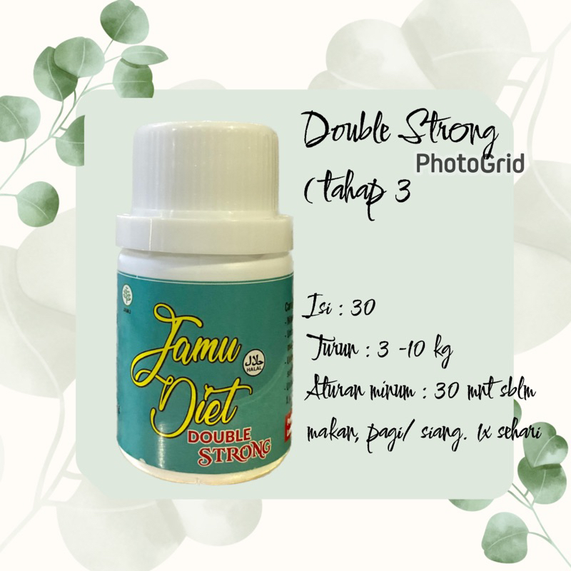 Slim Fast DOBLE STRONG isi 30 • Jamu Diet Princess • Pelangsing Ampuh