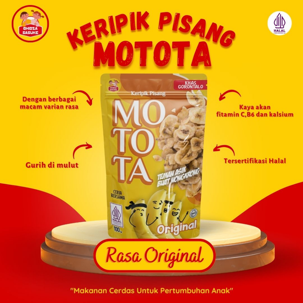 

Keripik Pisang Motota Rasa Original