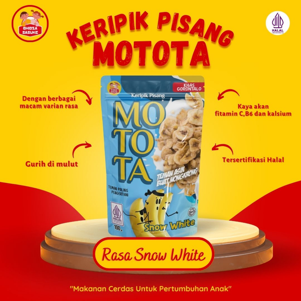 

Keripik Pisang Motota Rasa Snow White