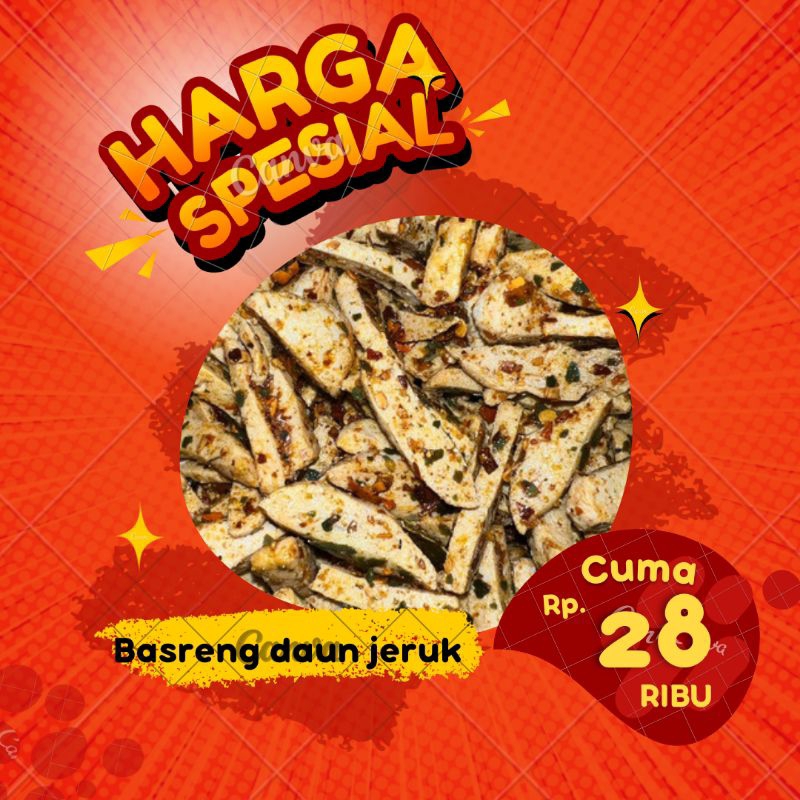 

500GRAM BASRENG VIRAL PEDAS DAUN JERUK
