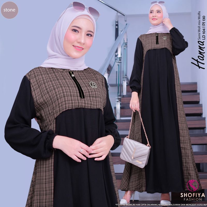 HANNA GAMIS WANITA TERBARU BY SHOFIYA SFS