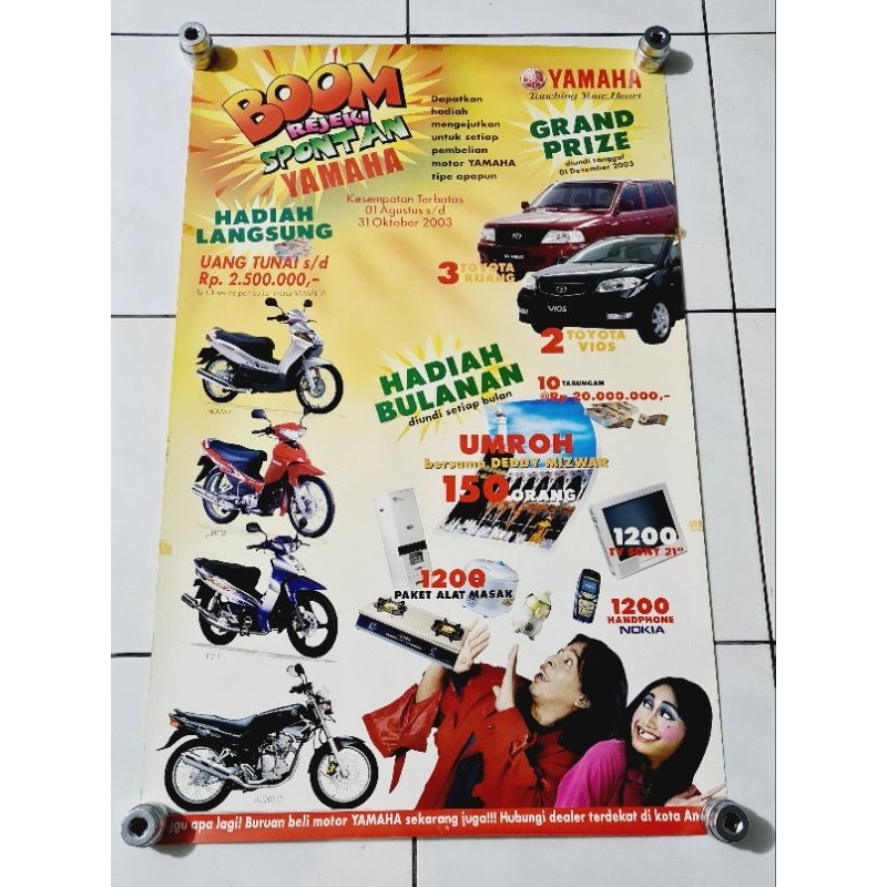 Poster Jumbo Promo Motor YAMAHA ORI
