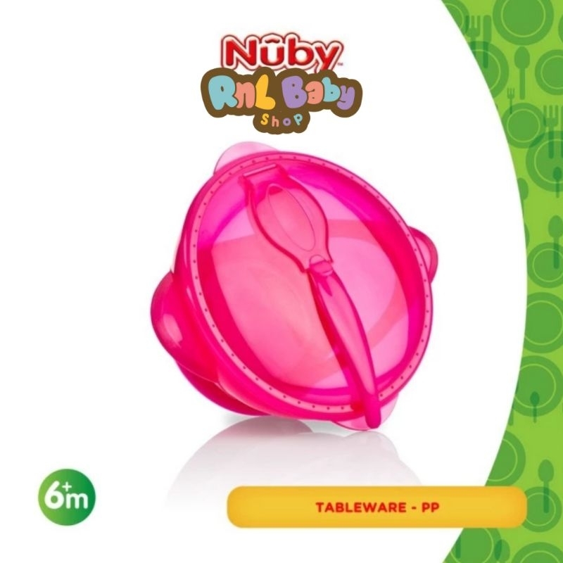 Nuby Kids Garden Fresh Suction Bowl - Mangkuk Makan