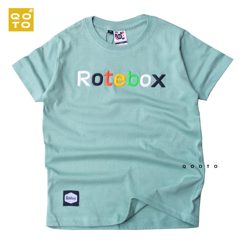 Baju Anak Laki Laki Distro Rotebox Umur 1-12 Tahun Bahan Cotton 30S Flocking Karet