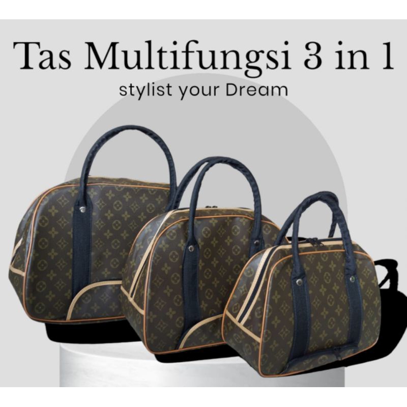 Tas Set Traveling 3 in 1 Tas Multifungsi isi 3