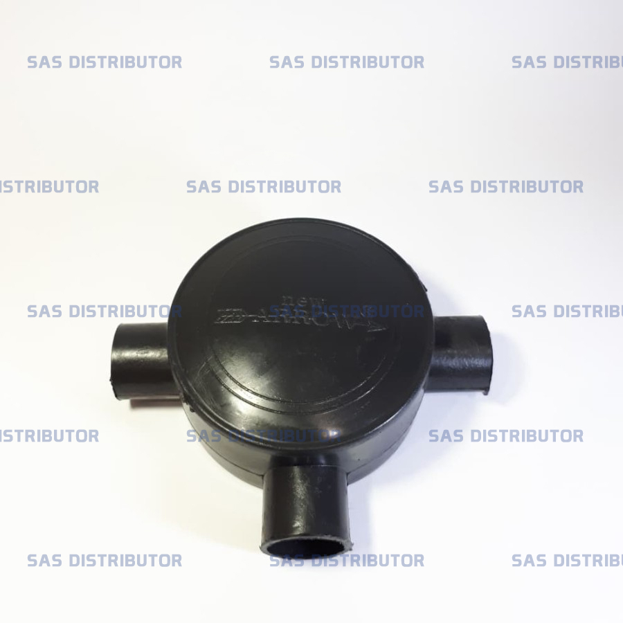 Tee Dus 3/4" inch Cabang 3 HItam Arrow / T Dus 3/4 / Tee Dus Hitam 3/4" / Tee Dus Listrik / Tedus