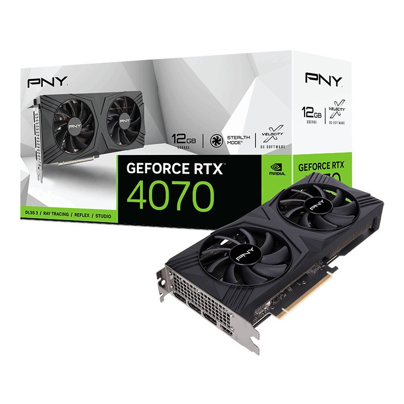 VGA Card PNY Geforce RTX 4070 Verto 12GB GDDR6 Dual Fan