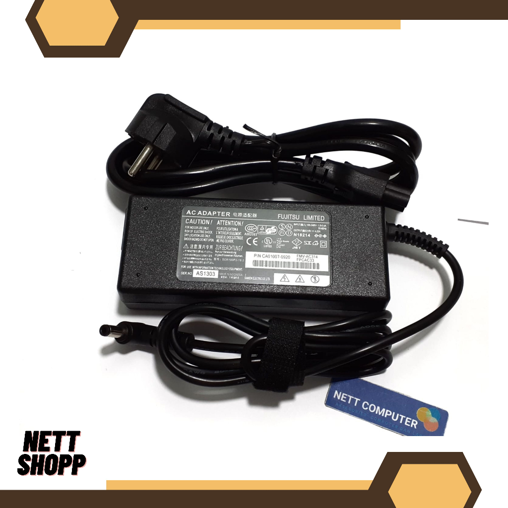 AC adapter charger 19V 4.22A For Fujitsu LH701 LH772 N6410 N6420 N6470 NH532 NH570 NH751 P1030 P1110