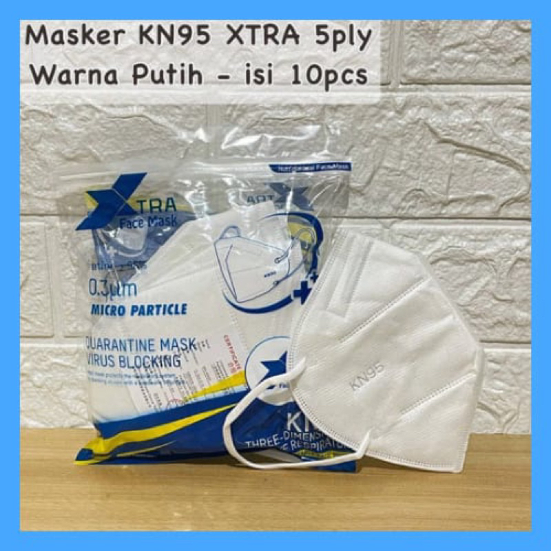 Masker KN95 isi 50 pcs Putih 5ply Kawat Dalam TANPA BOX