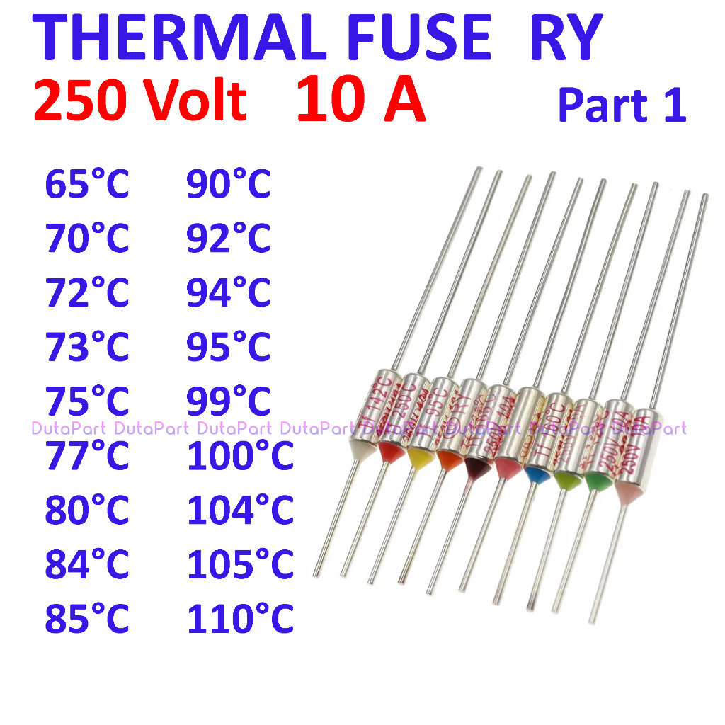 Thermofuse RY 10A 250V Thermalfuse Termofuse Thermal Fuse Magic Com Part 4