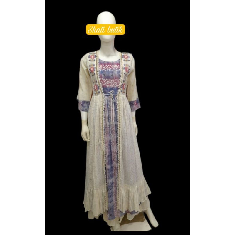 Gamis Hindi Rompi Premium