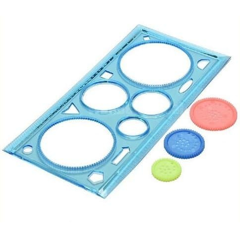 

penggaris kreatif spirograph rotary design ruler