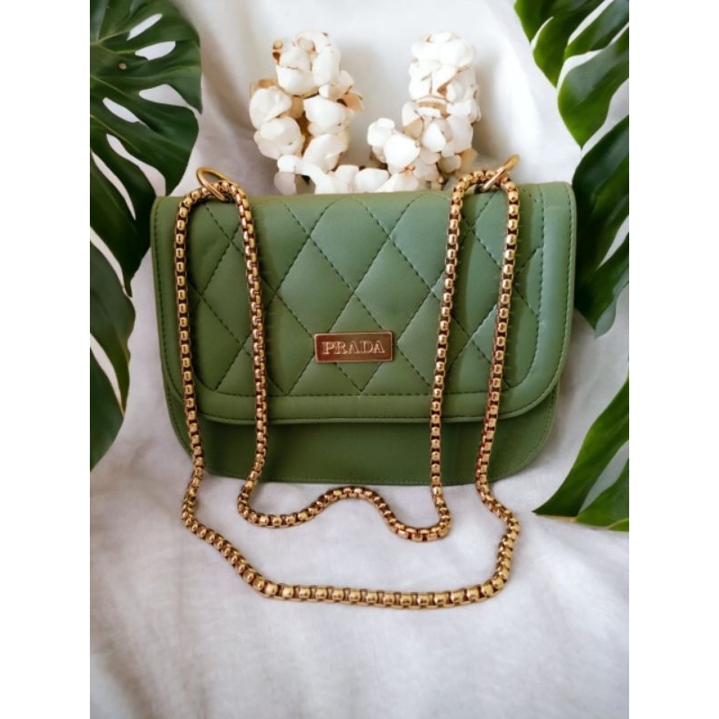 TAS SLEMPANG WANITA MODEL CORAK PRADA