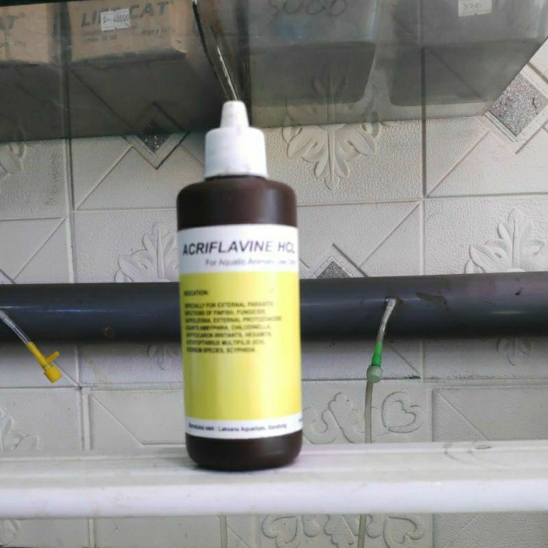 Acriflavine HCL 50ml 100ml Obat Ikan Hias