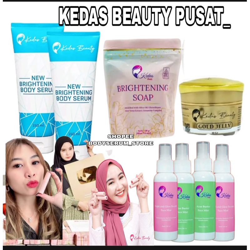 TERMURAH!! KEDAS BEAUTY PEMUTIH KULIT BADAN &amp; WAJAH ORIGINAL✅