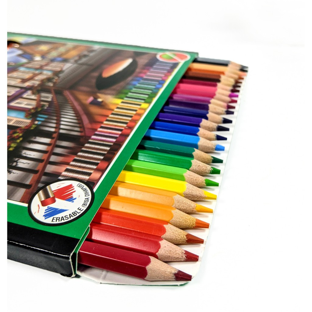 

Pensil Warna Joyko Woodless 12 / 24 Color / Pensil Warna Tanpa Kayu