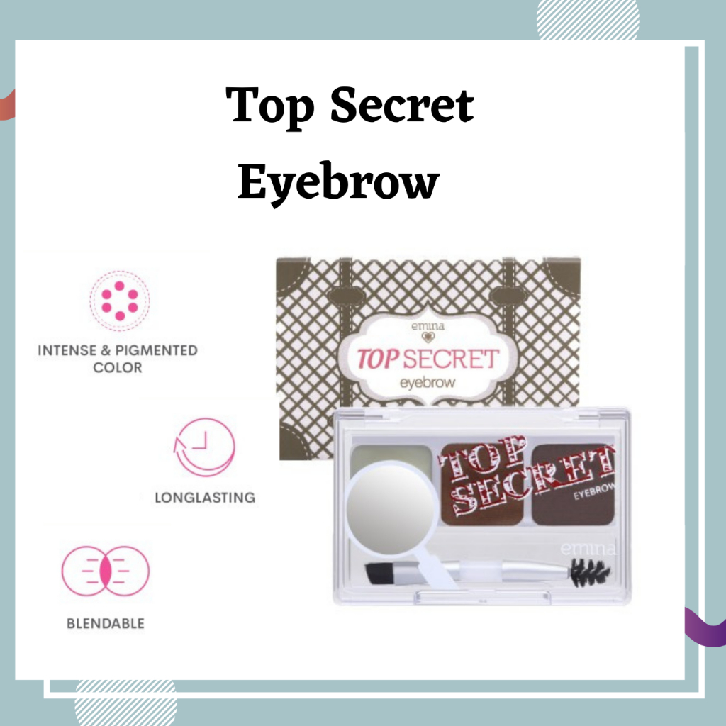 MFI - Emina Top Secret Eyebrow | All in One Kit Alis | Netto 2,9 gr