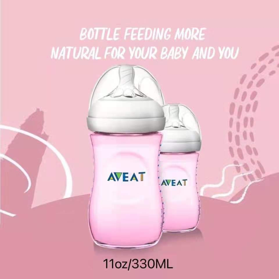 Baby AVENT Natural Milk Bottle Botol Makan Bayi Baru Lahir Silicone Nipple BPA FreeNatural Milk Bottle Cap Botol