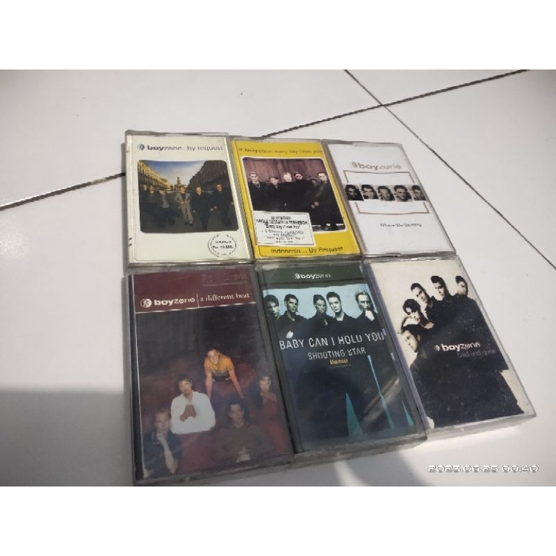 kaset pita boyzone / paket / 6 kaset