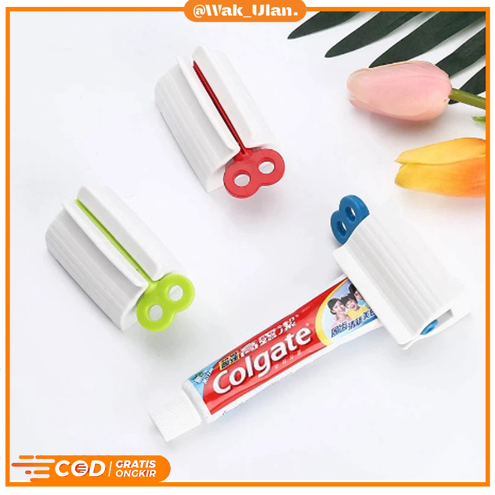 Dispenser Odol Model Roll Putar / Alat Penjepit Penggulung Pasta Gigi / Alat Putar Pencet Gulung Tube Krim Kosmetik Toothpaste Squeeze