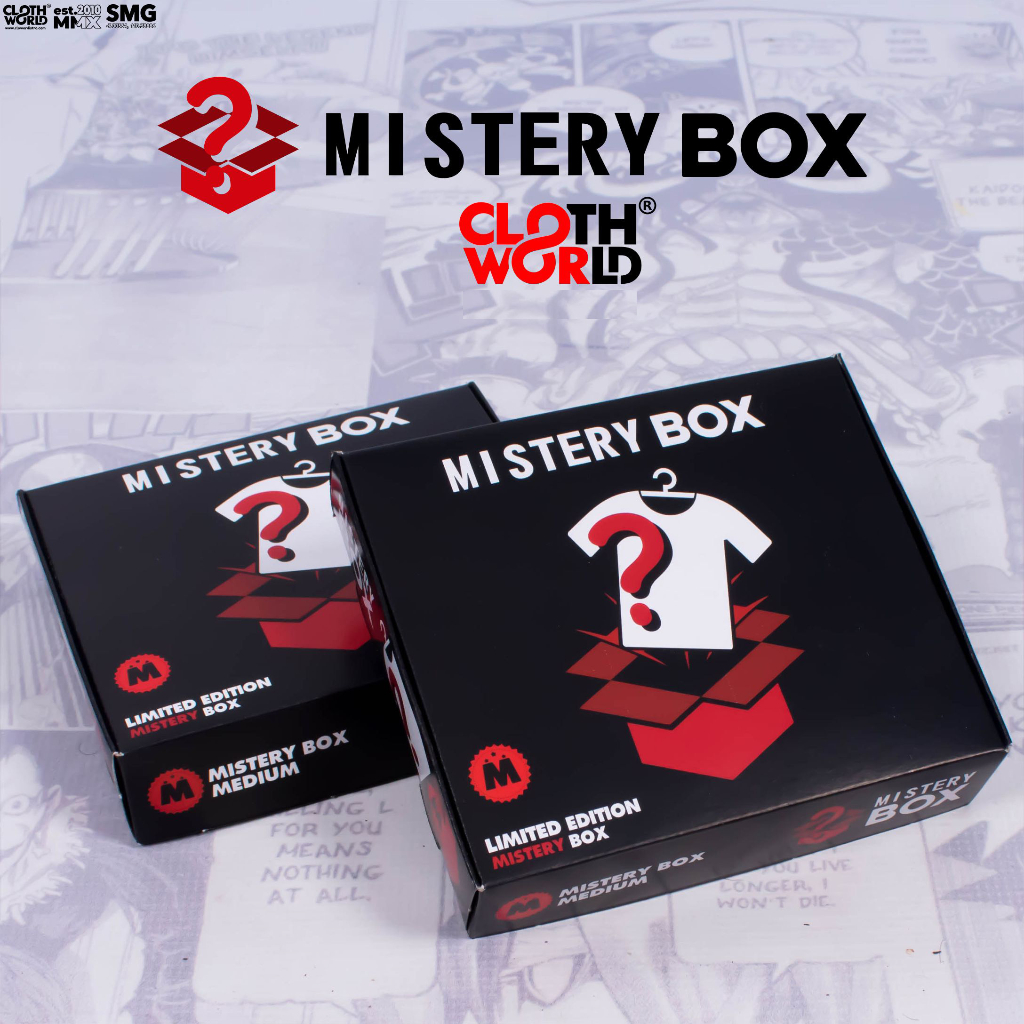 Mystery Box Kaos T-Shirt Clowor