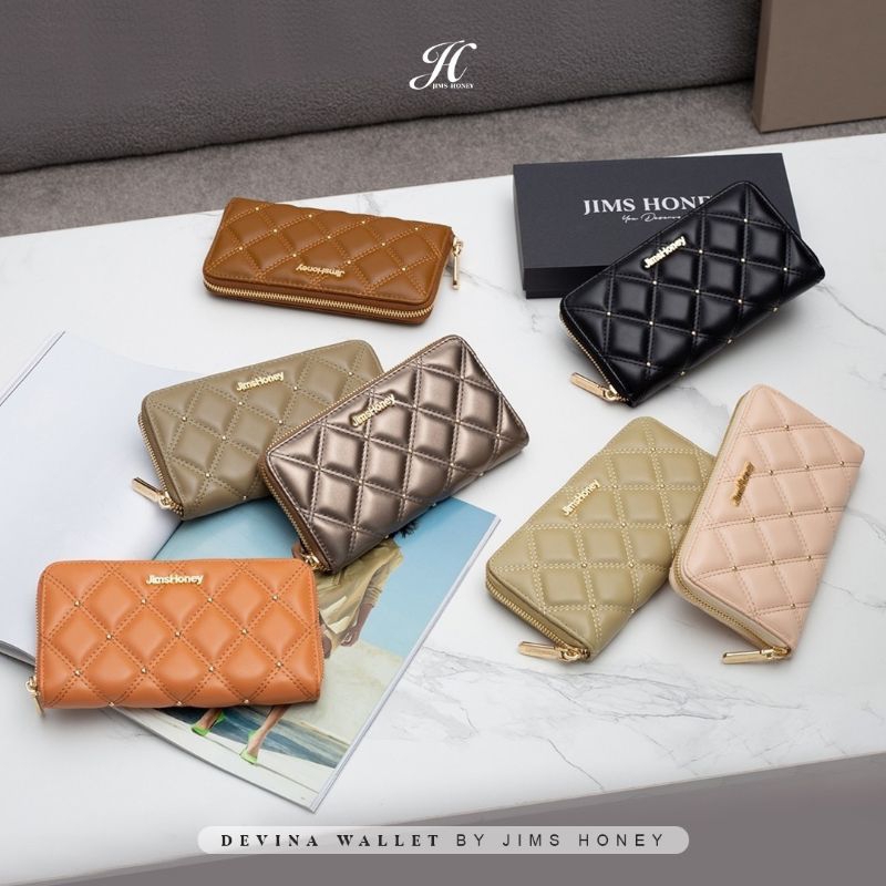 JIMS HONEY DEVINA WALLET DOMPET PANJANG WANITA MURAH LUCU 100% ORIGINAL STORE FREE BOX