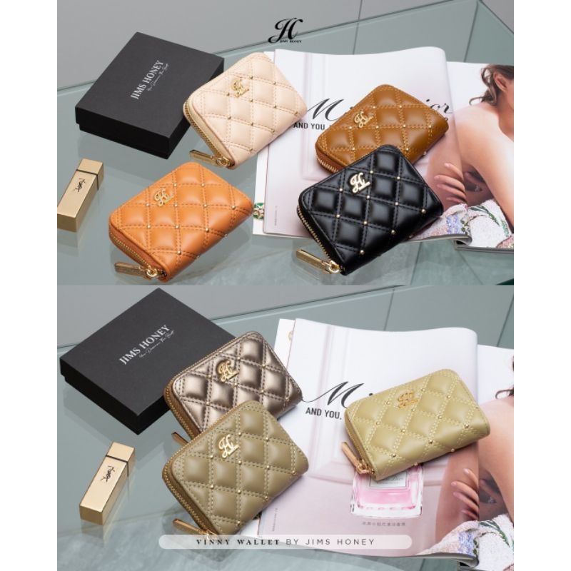 JIMS HONEY VINNY WALLET DOMPET WANITA MURAH LUCU 100% ORIGINAL STORE FREE BOX