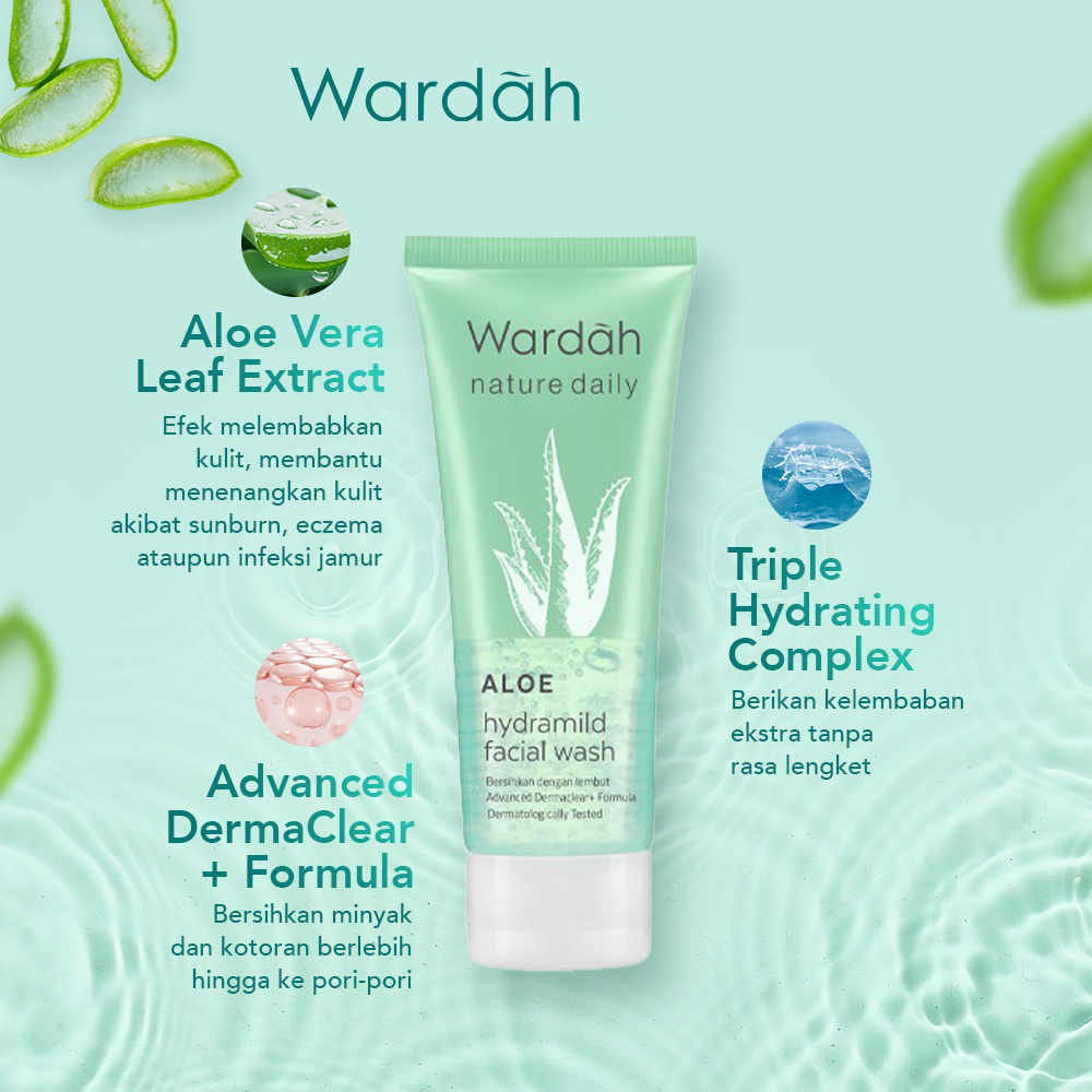 Wardah Nature Daily Aloe Hydramild Facial Wash