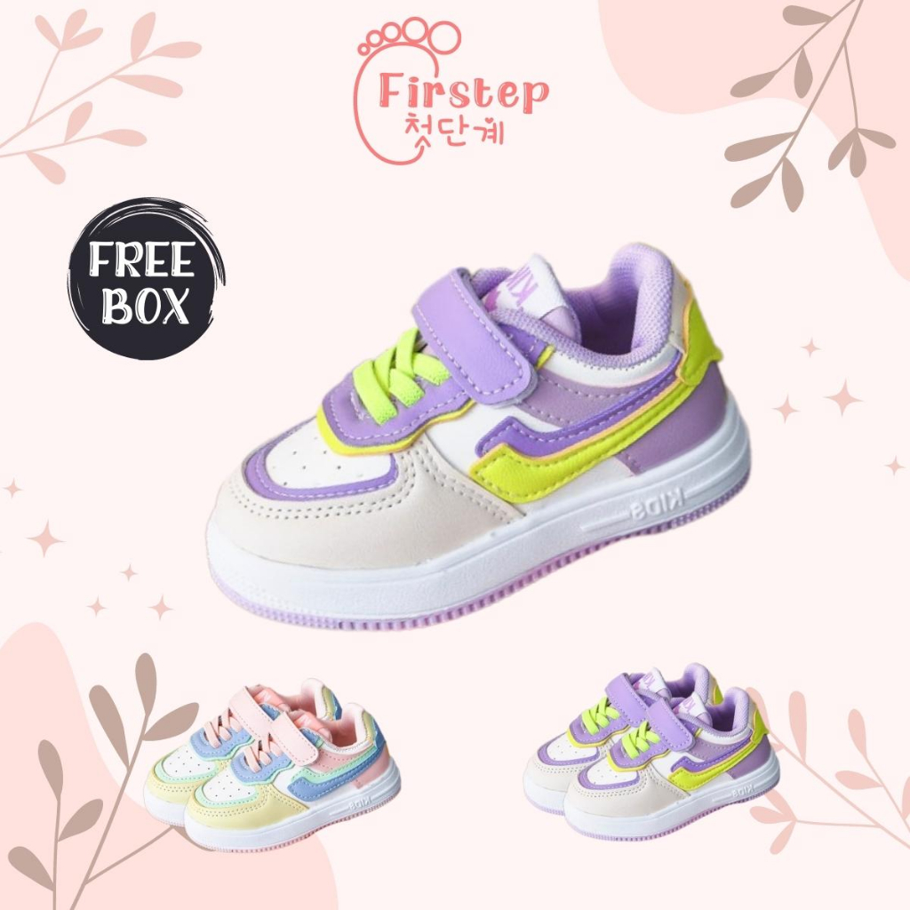 Sepatu Anak Perempuan Dan Laki Laki Import Sneaker Anak Usia 1-5 Tahun FS123