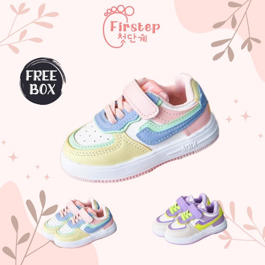 Sepatu Anak Perempuan Dan Laki Laki Import Sneaker Anak Usia 1-5 Tahun FS123