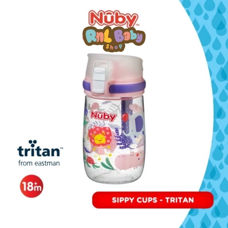 Nuby Tritan Cup Flip Cover - Botol Minum Anak