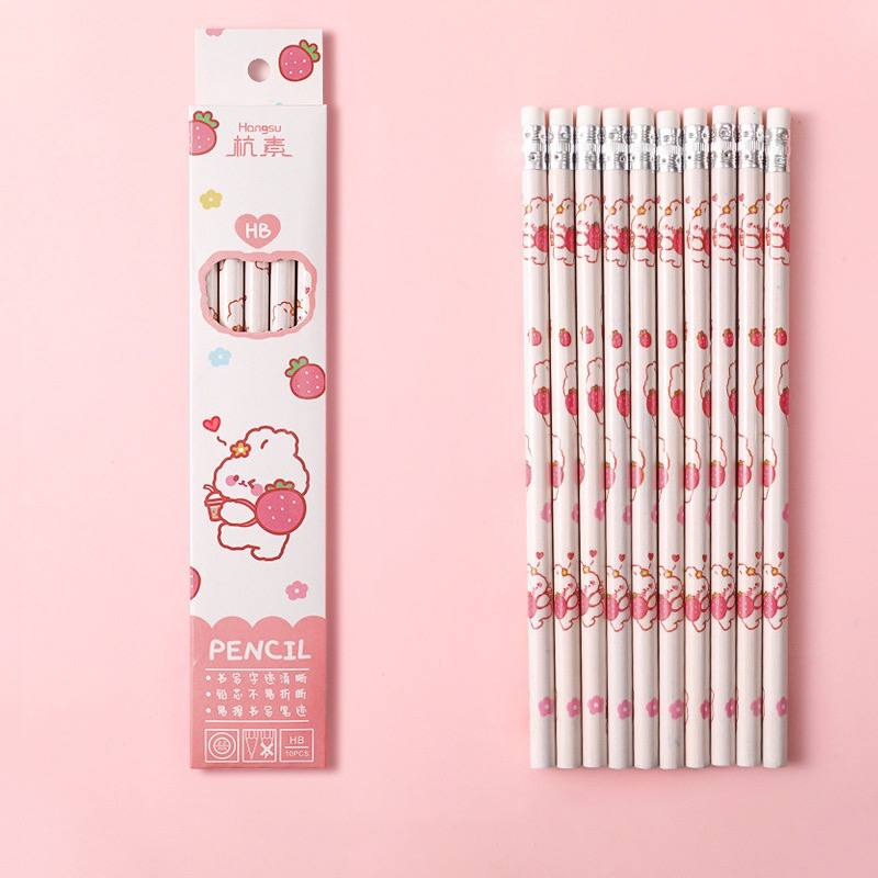 Pensil Set Fancy Isi Banyak Dengan Pemghapus / Set Alat Tulis Sekolah   Ready 3 varian Isi 4 Isi 6 Isi 10