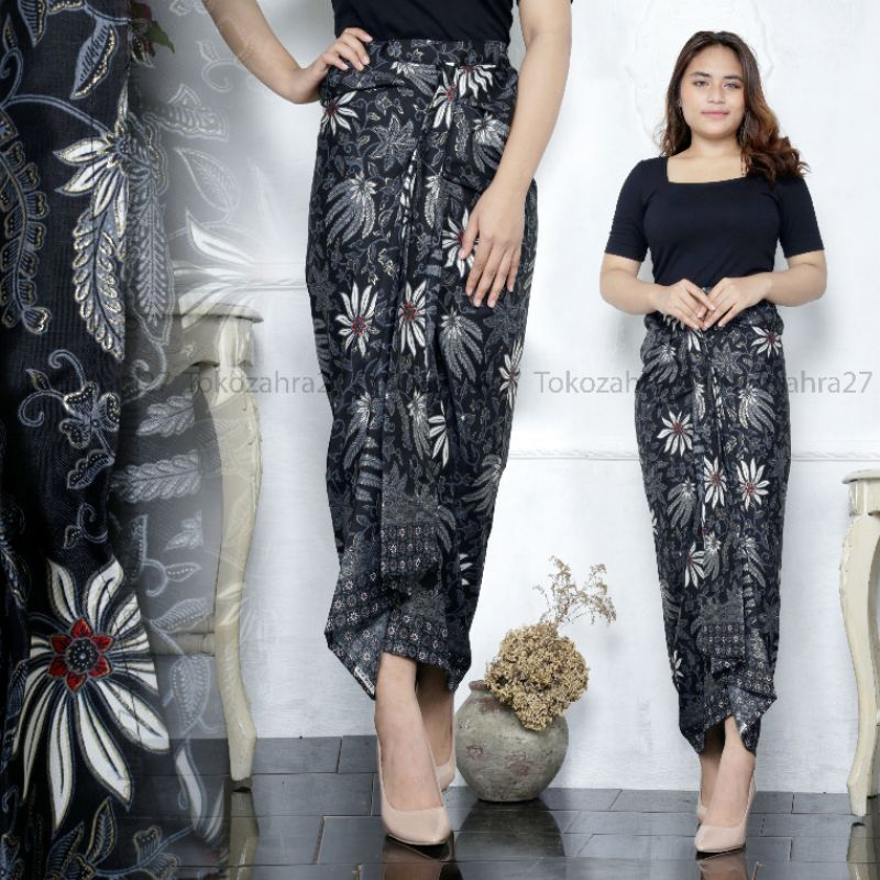 Rok Remple Batik Pinggang Karet Jumbo Kondangan MOTIF PISANG