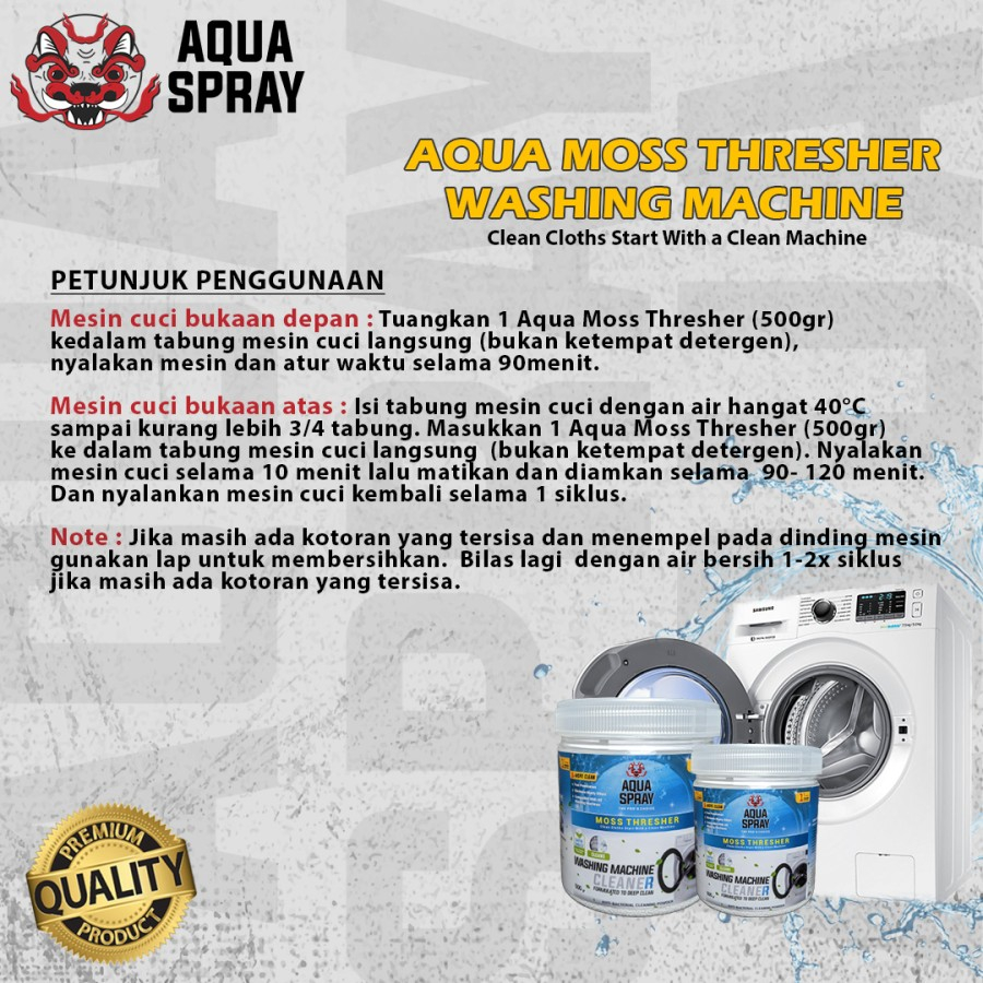 Aqua Spray Moss Thresher - Washing Machine Cleaner