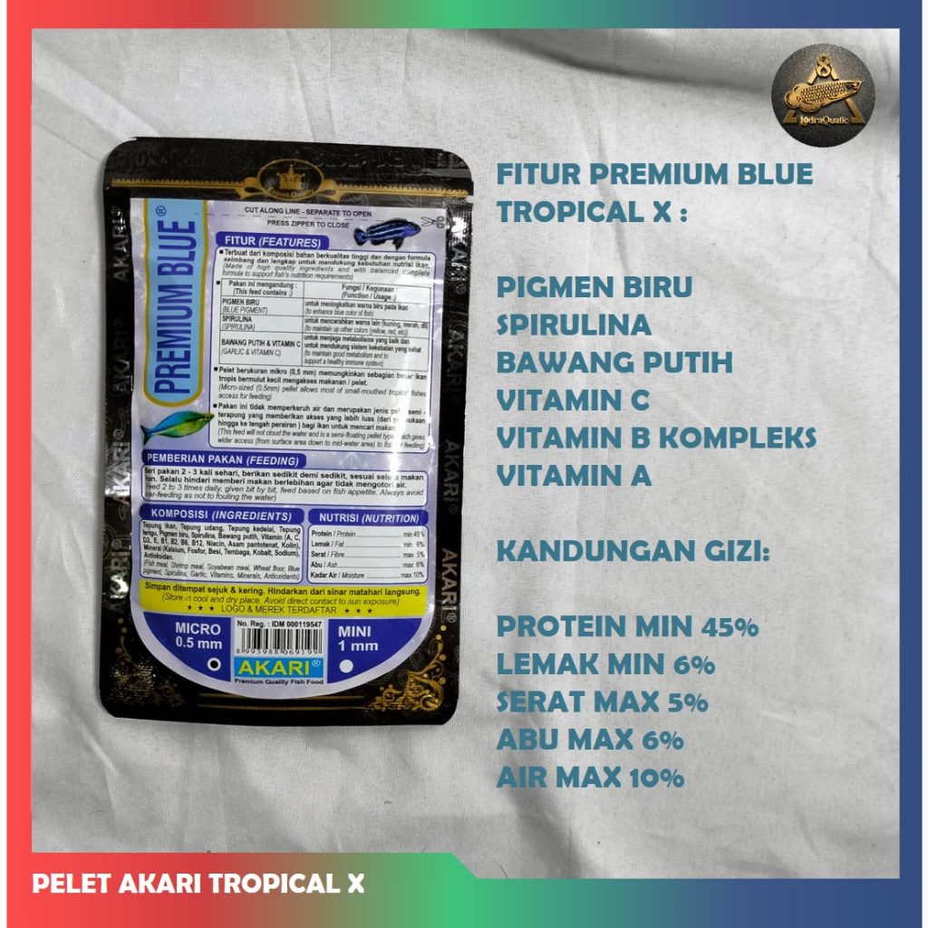 PELET AKARI TROPICAL GROWTH BOOSTER AKARI TROPICAL X PELET AKARI TROPICAL PREMIUM MAXI PELET AKARI TROPICAL PREMIUM RED PREMIUM BLUE PREMIUM YELLOW PELET IKAN HIAS PELET KOKI AIR PELET GUPPY PELET CUPANG PELET IKAN IKAN HIAS TROPIS