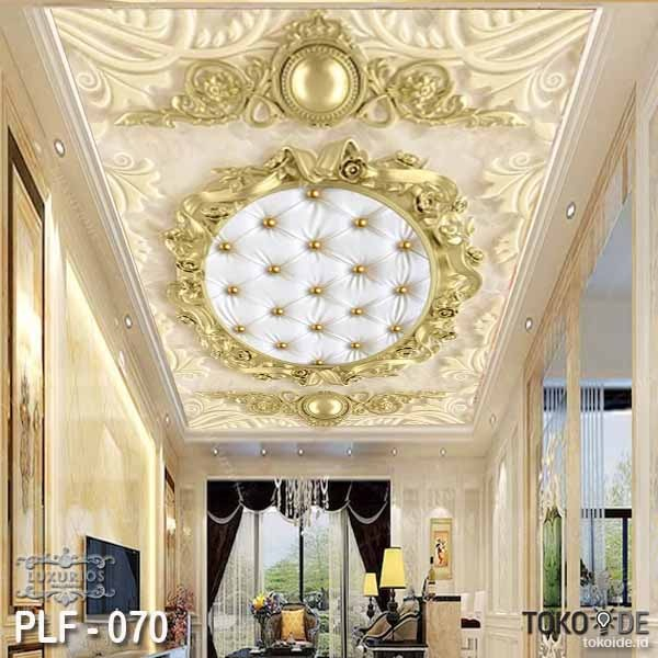 Wallpaper Custom 3D Plafon Awan Walpaper Stiker Atap Klasik Sticker Ceiling Banner Langit