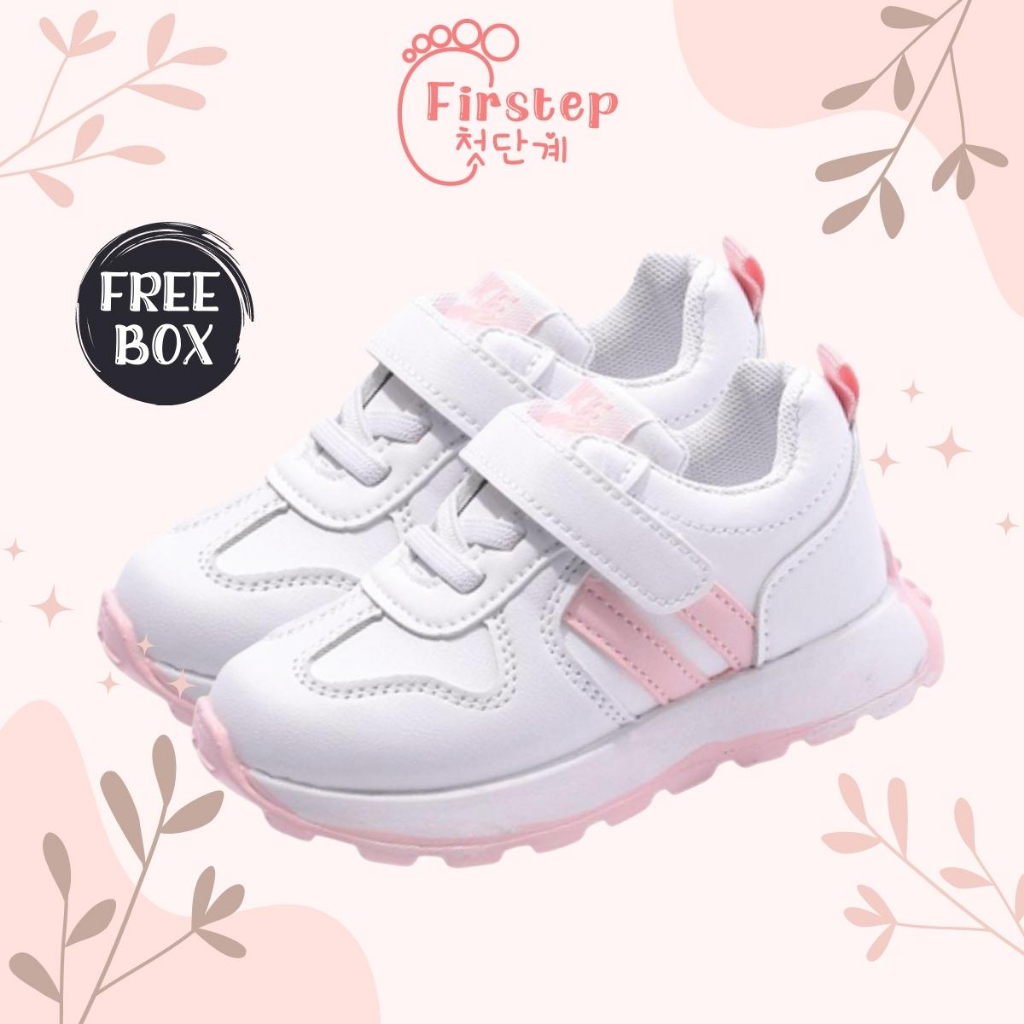 Firstep ❤️ Sepatu Anak Perempuan Sneakers Anak Sepatu Anak Laki Laki Import Premium Quality FS163
