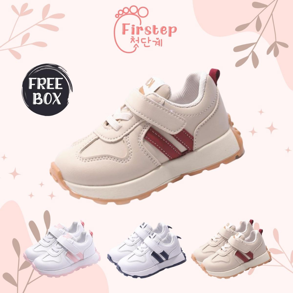 Firstep ❤️ Sepatu Anak Perempuan Sneakers Anak Sepatu Anak Laki Laki Import Premium Quality FS163